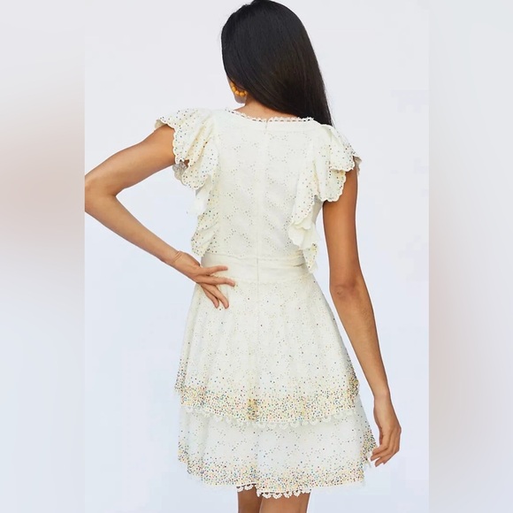 Farm Rio Eyelet Patch Beaded Mini Dress Size Small Retail $375
Amazing Condition - Picture 3 of 16